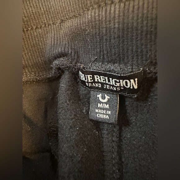 TRUE RELIGION Vintage RARE Men’s Black Jogger Lounge Pants Medium - Picture 11 of 11